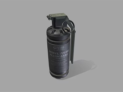 Detailed 3D Render of Model 2490 Fragmentation Hand Grenade Military Tactical Explosive Device 3d model