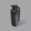 Detailed 3D Render of Model 2490 Fragmentation Hand Grenade Military Tactical Explosive Device