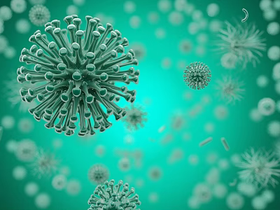 Modern virus 3d model