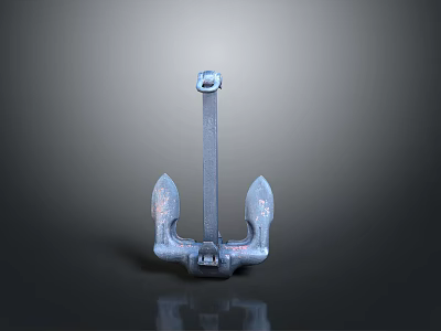 Anchor Iron Anchor Ship Anchor Rope Iron Products Realistic 3d model