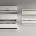 Modern White Air Conditioner Fans With Wall Mounted Design And Various Models 3d model