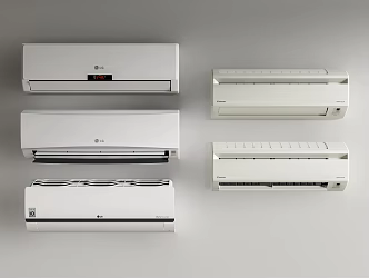 modern air conditioner wall-mounted air conditioner 3d model