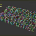 Turquoise Wooden Stone Beads Arranged In Flat Surface On Dark Background