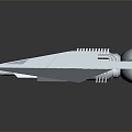 Modern Aircraft Space Plane Space Vehicle Science Fiction Plane 3d model