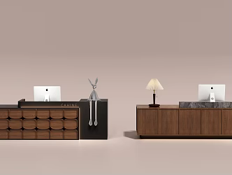 Middle Ancient Front Desk Company Front Desk Beauty Salon Front Desk Homestay Front Desk 3d model