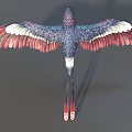 Alex Colorful Bird Ancient God Animal God Bird Parrot Wonder Bird Fantasy Bird Low Face Number Low Model Simple Model Game Movie Level Super Realistic 3d model