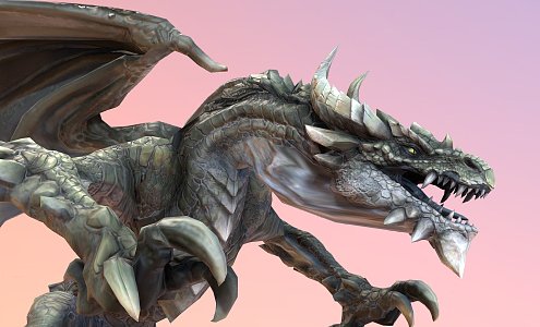 Modern Western Dragon 3d model