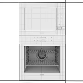 Black Built In Microwave And Oven Combination For Modern Kitchen Design
