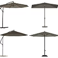 Outdoor Garden Umbrellas In Various Styles With Neutral Colors And Sturdy Poles