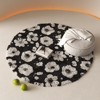 Modern Round Carpet 3d model