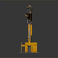 Sturdy Yellow Lifting Function Vehicle Equipped With Mechanical Arm And Hook For Heavy Lifting Tasks