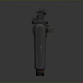 3D Model Modern Rifle With Wooden Stock Black Metal Barrel And Magazine