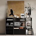 Modern Middle Style Storage Rack Storage Cabinet 3d model