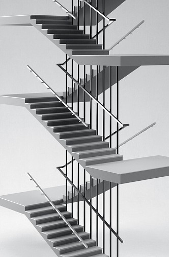 Modern Stairs 3d model