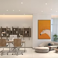 Modern Interior Design Featuring Future Themed Decor Sofa Chairs Lighting Coffee Table And TV