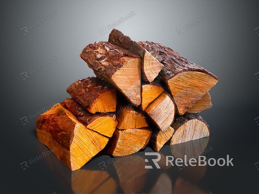 chopping wood chopping wood wood block chopping wood firewood firewood pile articles model