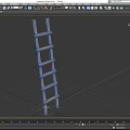 Ladder Wooden Ladder Climbing Ladder Woodworking Ladder Wooden Ladder Retro Ladder Old Ladder Broken Ladder Low Face Number Low Mold Simple Mold Video Level Super Realistic 3d model