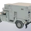 Military Style Utility Vehicle With Sand Color Roof Equipment And Off Road Tires
