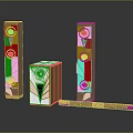 Modern Home Audio System With Wooden Speakers And Compact Control Unit