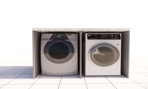 Modern washing machine 3d model