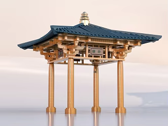 Chinese-style pavilion 3d model