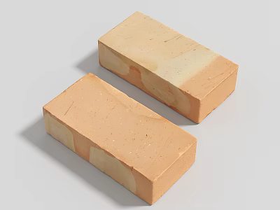 Natural Stone Wood Blocks with Smooth Surface and Light Brown Textured Appearance 3d model