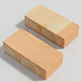 Natural Stone Wood Blocks with Smooth Surface and Light Brown Textured Appearance 3d model