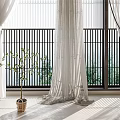 Modern Curtains 3d model