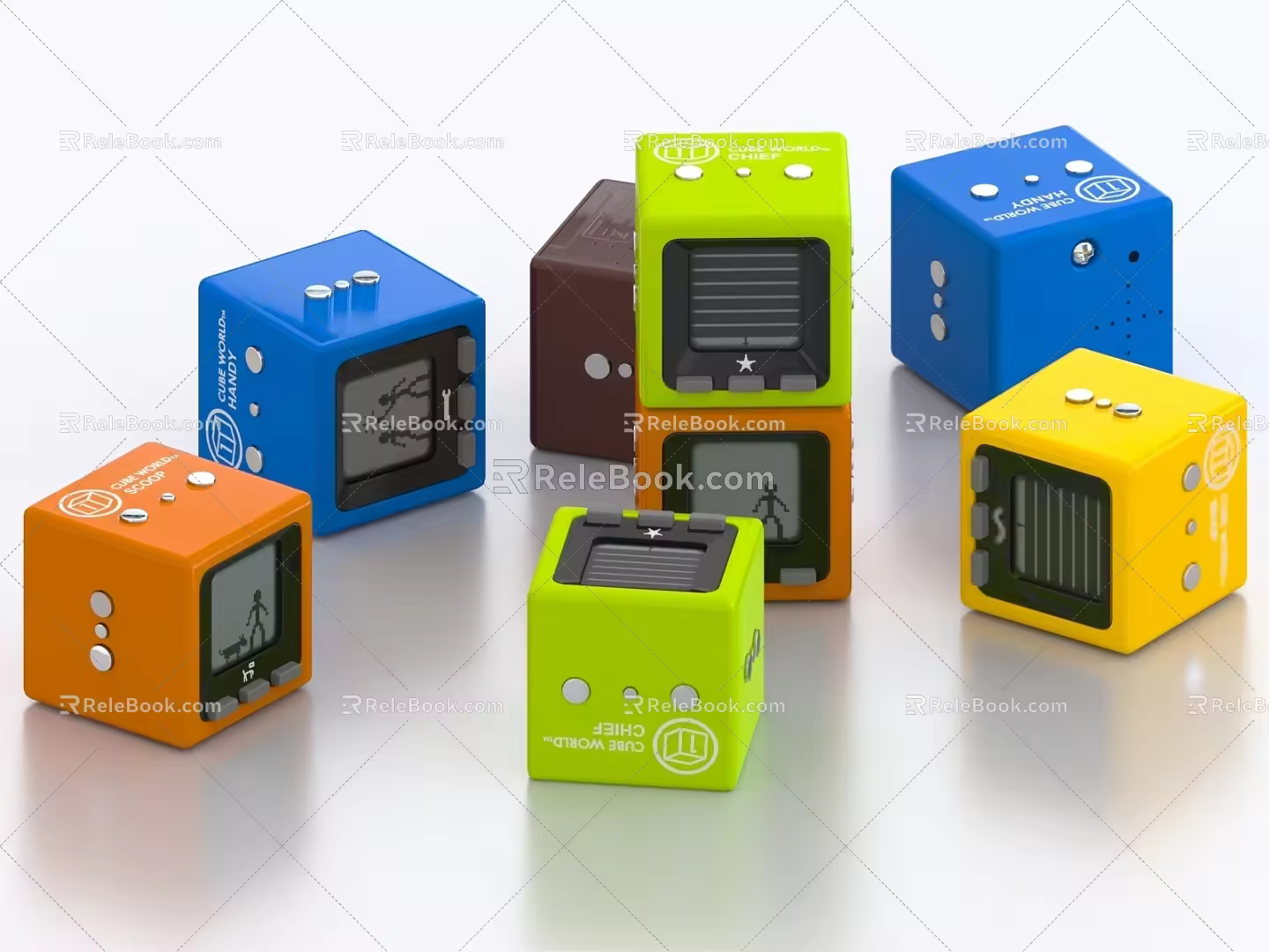 Toy game machine radio video game 3d model
