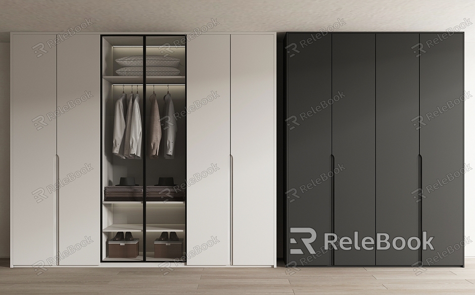 Modern wardrobe model