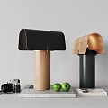 Nordic Table Lamp Solid Wood Art 3d model