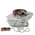 Stylish Home Magazine Storage Setup With Wooden Magazine Holders Stack Of Magazines Headphones And Phone