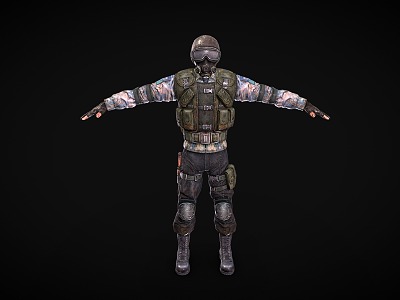 Soldier Military Biochemical Soldier Warrior Game Role model