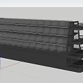 Shopping Mall Supermarket Shelf Props Display Cabinet Display 3d model