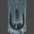 Blue Luxury Supercar With Sleek Aerodynamic Body Black Wheels And Modern Headlights
