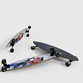 Sports Equipment Skateboards With Colorful Graphics Dark Decks And Sturdy Wheels