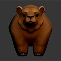 Modern toy teddy bear big bear 3d model