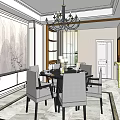 Modern Living Dining Room Interior With Sofa Coffee Table Yellow Stools And Branch Wall Decoration