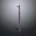 Industrial Tower Crane Structure Featuring Metal Frame And Stable Base Design