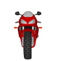 Various Colorful Motorcycles Including Red Blue Green Models With Different Styles On