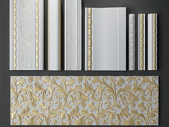 European plaster line 3d model