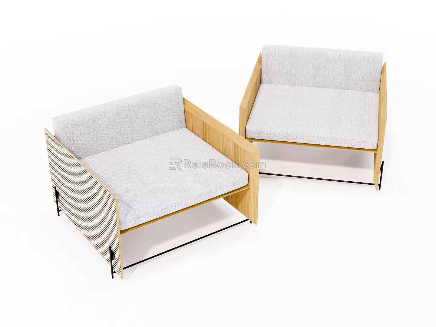 Modern single sofa 3d model