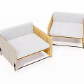 Modern single sofa 3d model