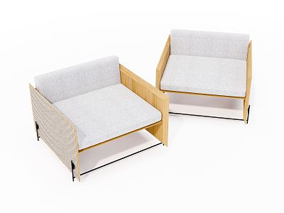 Modern single sofa 3d model