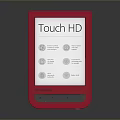 Touch HD Device With Red Case And Touch Screen Displaying Features