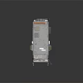 Gray Multi Story Building With Balconies Air Conditioners And Roof Equipment