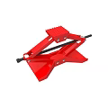 Red Heavy Duty Car Jack Mechanical Tool For Vehicle Lifting And Repair