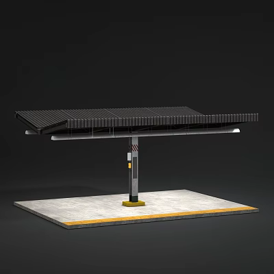 Modern Platform Bus Platform 3d model Modern Platform Bus Platform 3d model