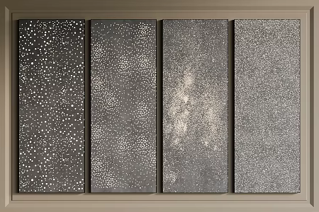 Modern light-transmitting concrete wall panel 3d model