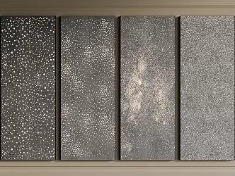 Modern light-transmitting concrete wall panel 3d model